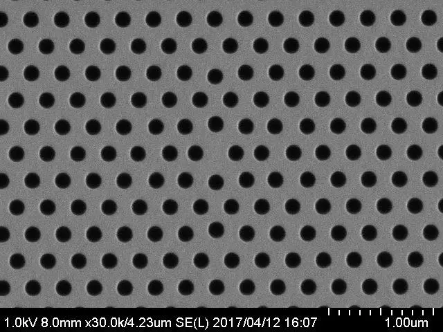 photonic crystal GaAs ICP-RIE Etching